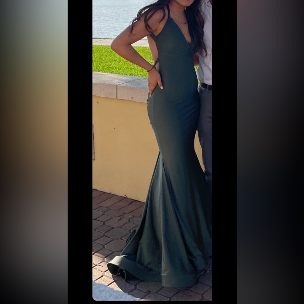 Sophisticated Forest Green Prom Dress